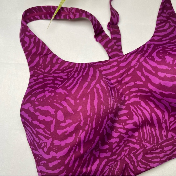 Athleta Advance Printed Bra B-DD In Fiji Magnolia Purple - Picture 5 of 11